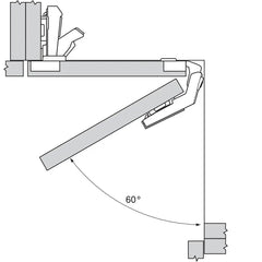 blum bifold hinge 60 degrees