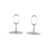 Pair of Oval Hanging Rod Bracekts