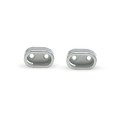 Pair of Oval Hanging Rod Bracekts