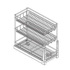 Wellmax Pull Out Drawer Basket PTJ004B