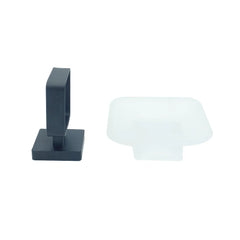 Sig Plus Soap Dish Holder Stainless Steel In Black Color