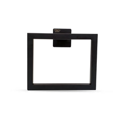 Stainless Steel Towel Hanger In Black Finish Square