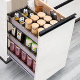 HKGS010I 400mm cabinet pull out basket in stainless steel