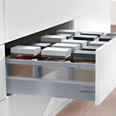 Tandem box with glass Grey height D