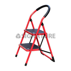 2 step folding steel iron ladder