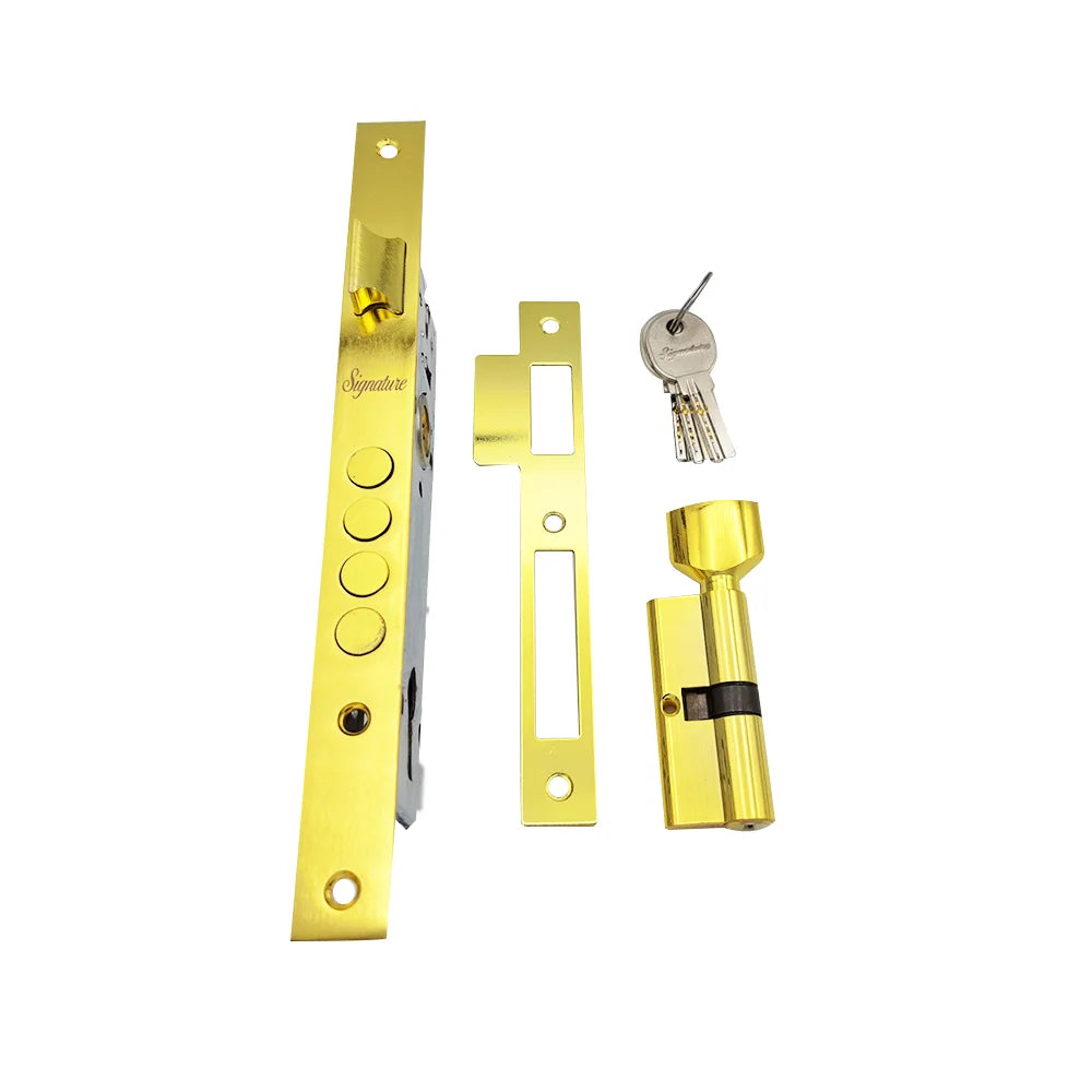 Signature Lockbody with cylinder golden color