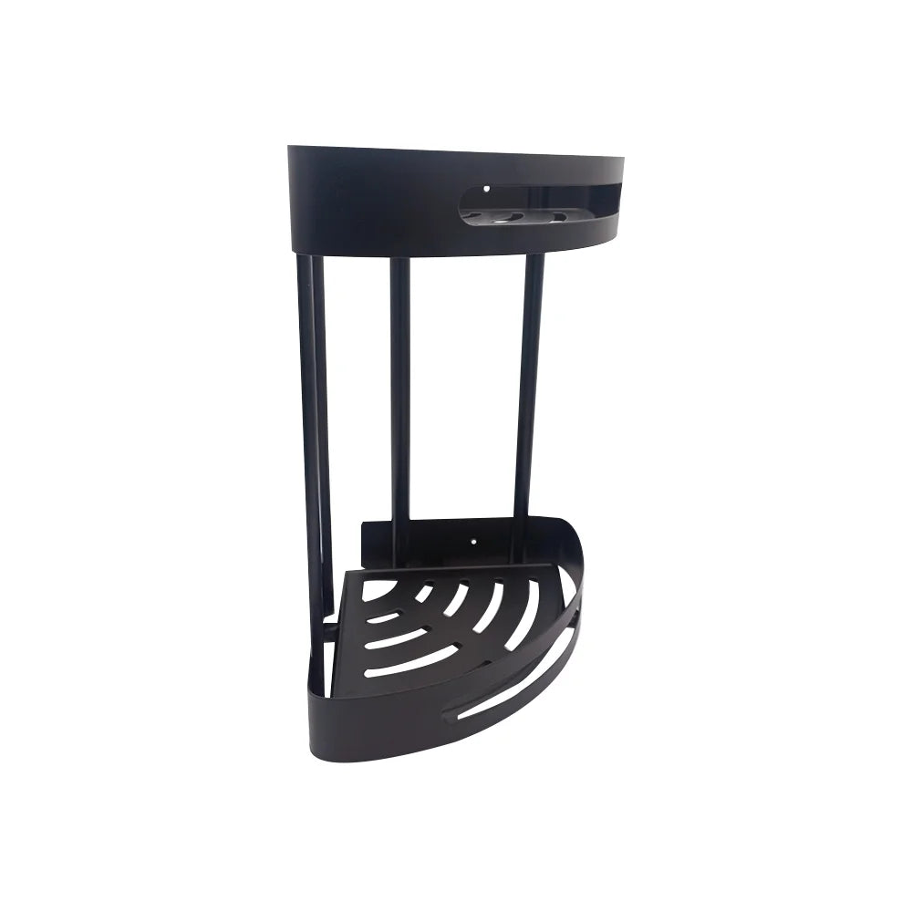 Stainless Steel Bathroom Corner in Matt Black Finish
