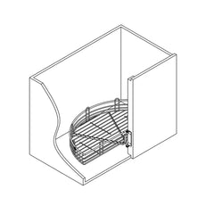 Wellmax Half Moon Lazy Susan CZJ770G