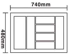 Sig Plus K804U Cutlery Tray 30"