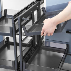 Magic Corner Glass + Stainless Steel GLS017E