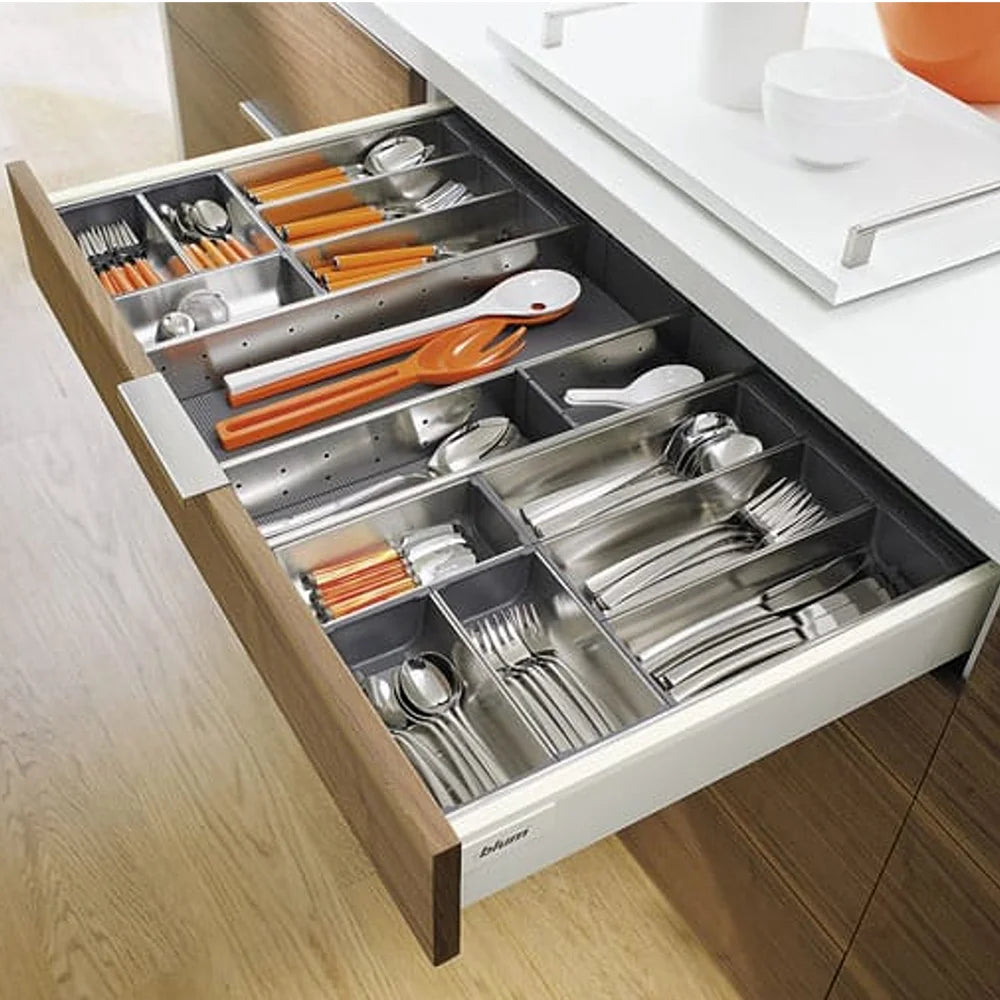 Orga line 900mm x 450mm for Tandem Box Cutlery Tray Stainless Steel