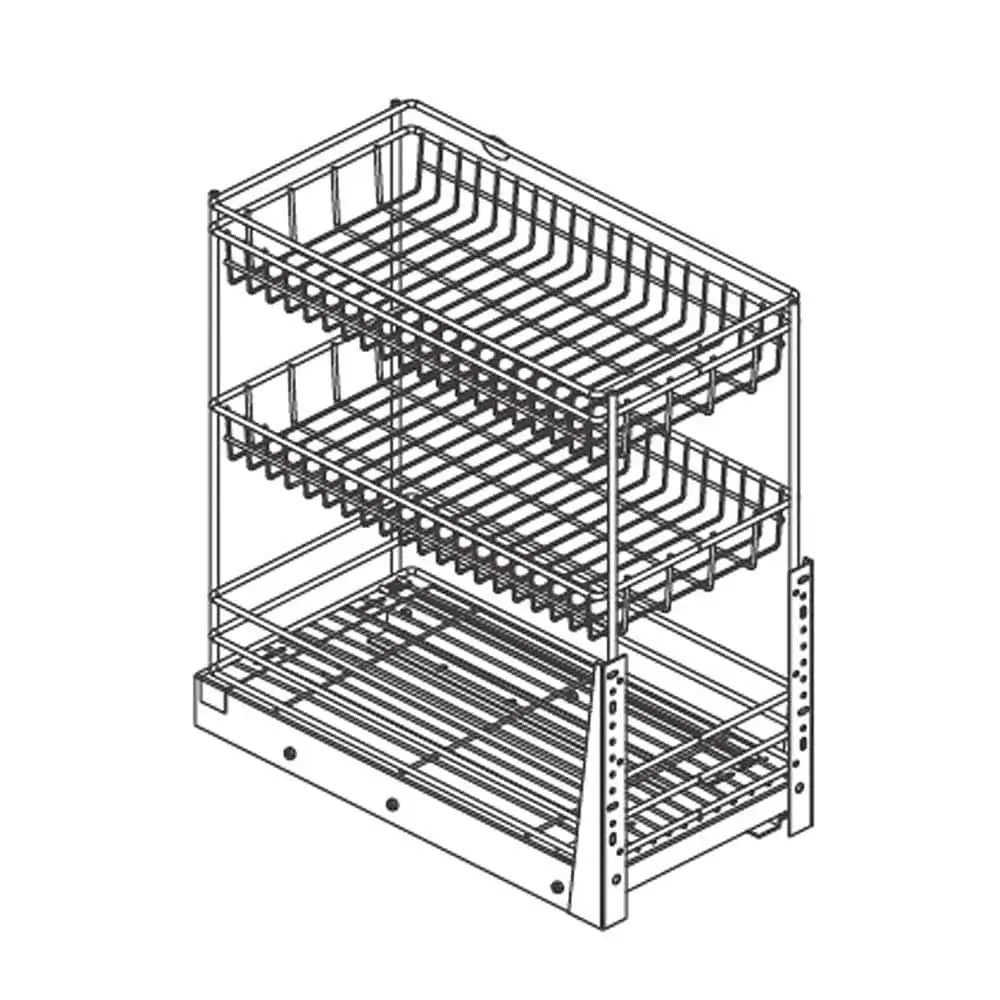 Wellmax Pull Out Drawer Basket PTJ004E