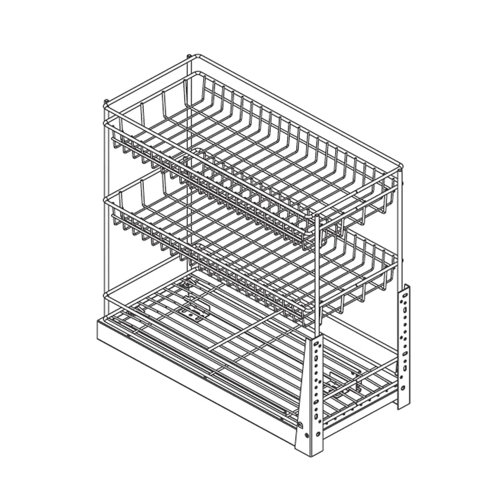 Wellmax Pull Out Drawer Basket PTJ004B