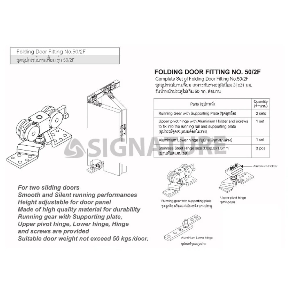 Sliding Folding 2 Doors