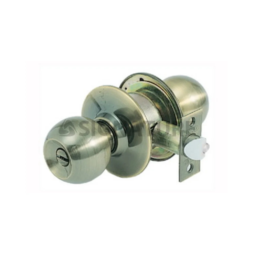Solex Brass Knob Lock 3500 Antique Brass