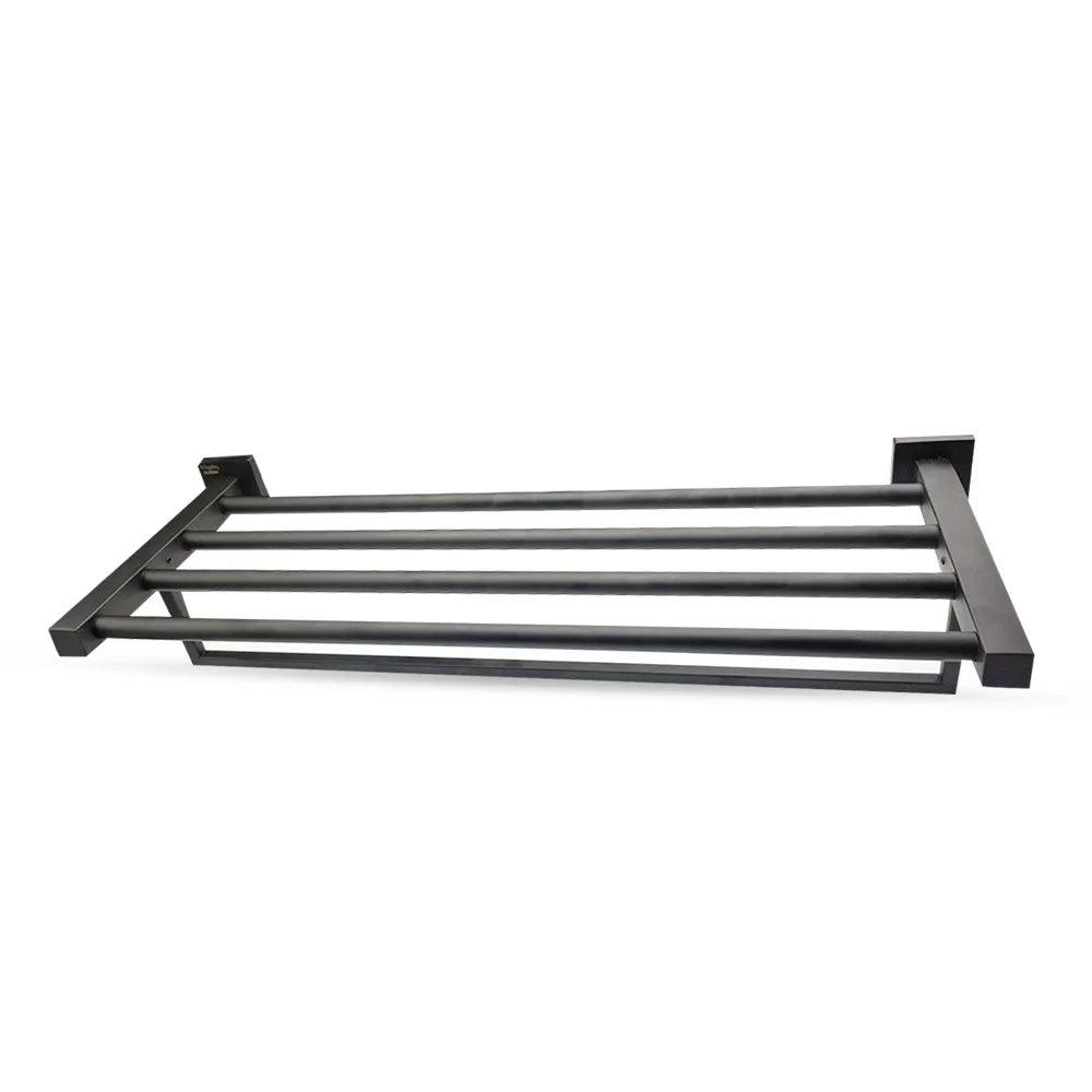 Towel Shelf Black Stainless Steel