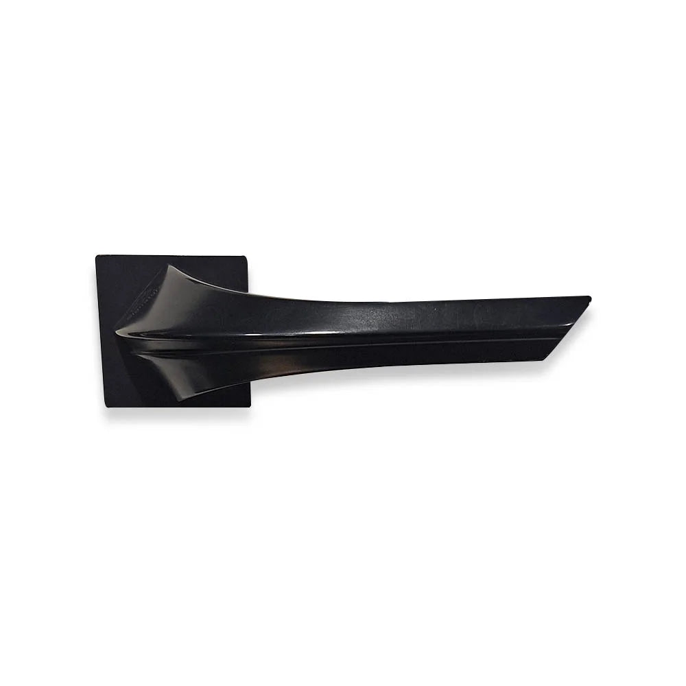 Wavy Rosette Matt Black Color