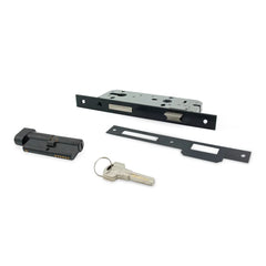 Yale Lockbody with Cylinder Black Color