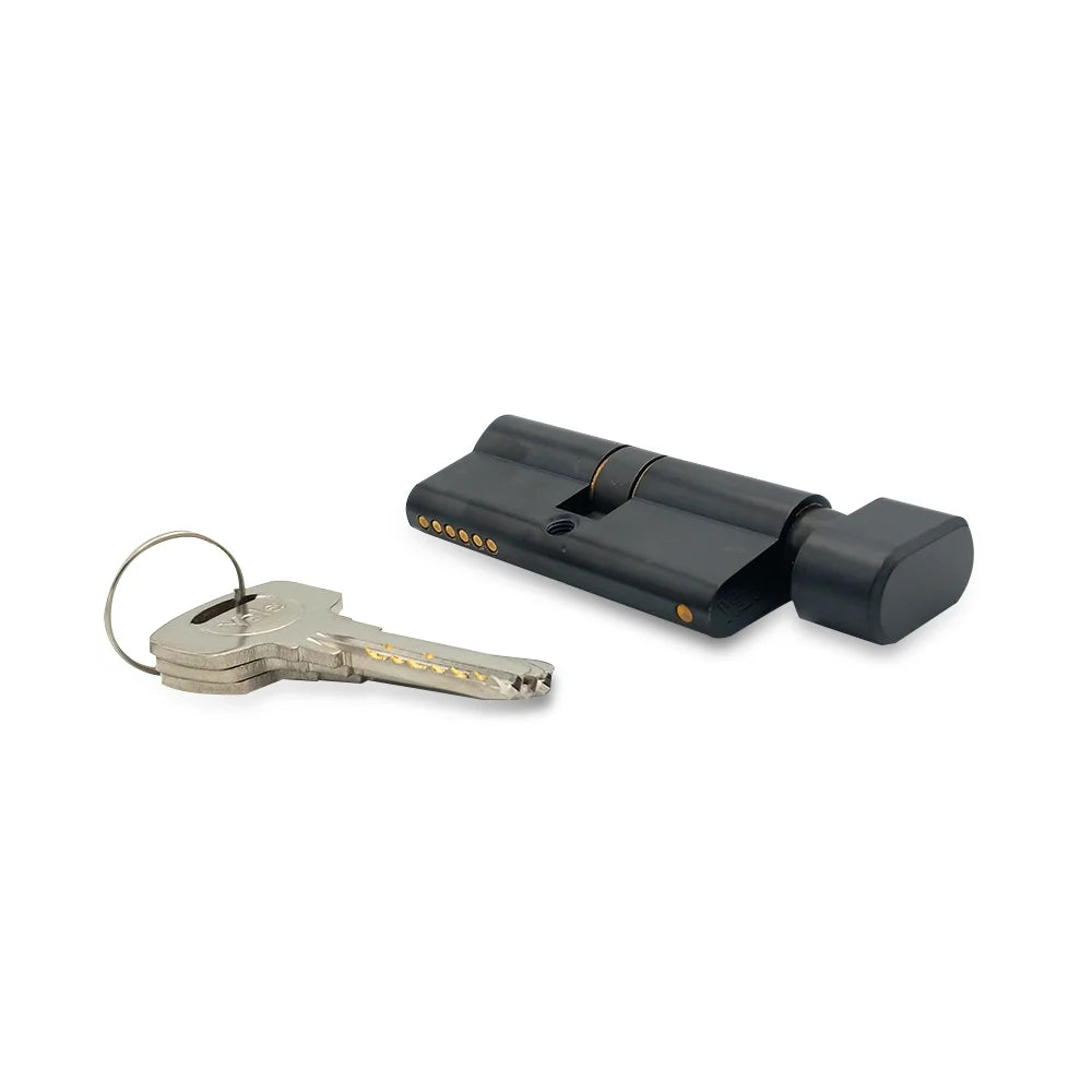 Yale Lockbody with Cylinder Black Color