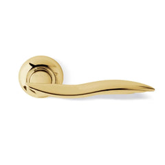Comit Fly polished satin brass handle lock
