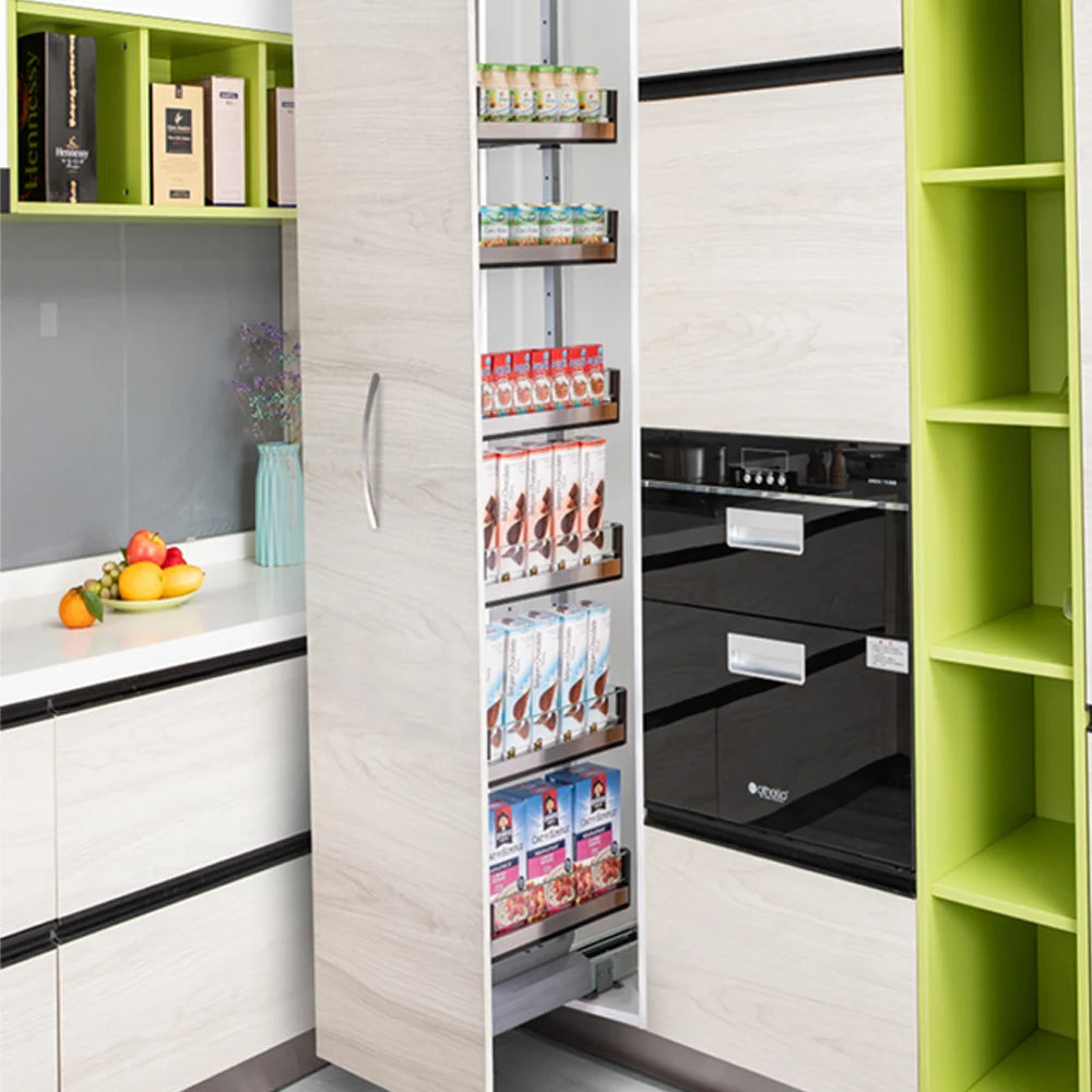 Glass + SS 6 Layer Pull Out Basket GLS012E