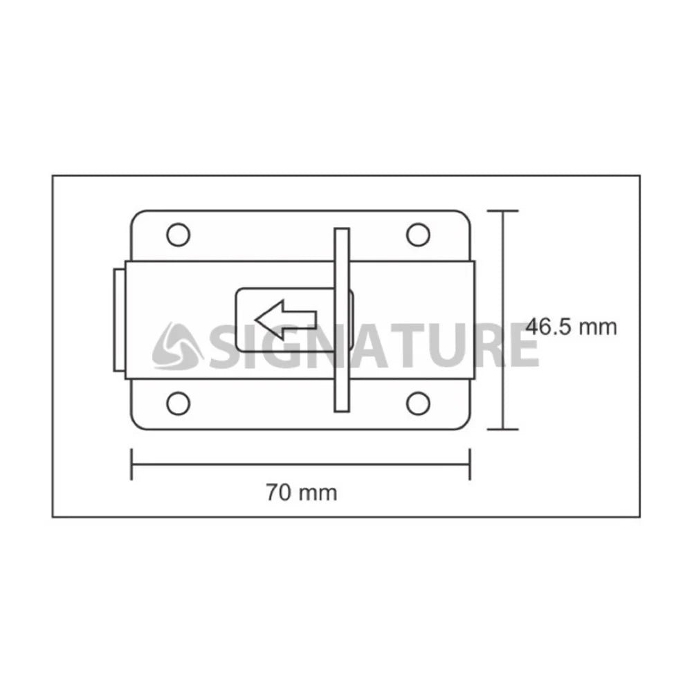 Solex Indicating Door Bolt OC SS