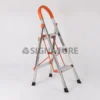 3 step aluminum + stainless steel ladder