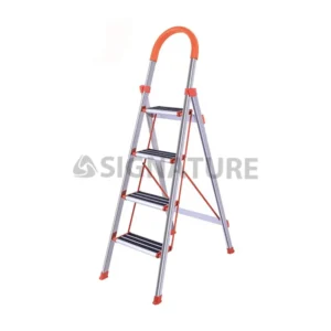 4 step aluminum + stainless steel ladder