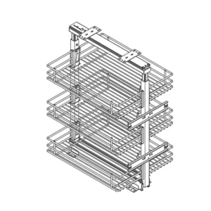 Wellmax Triple Drawer Basket PTJ011