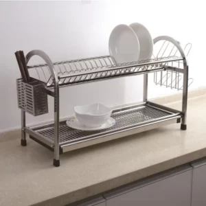2 layer counter dish and plate rack sj304 multi function