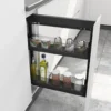 Stainless Steel + Glass Spice Rack